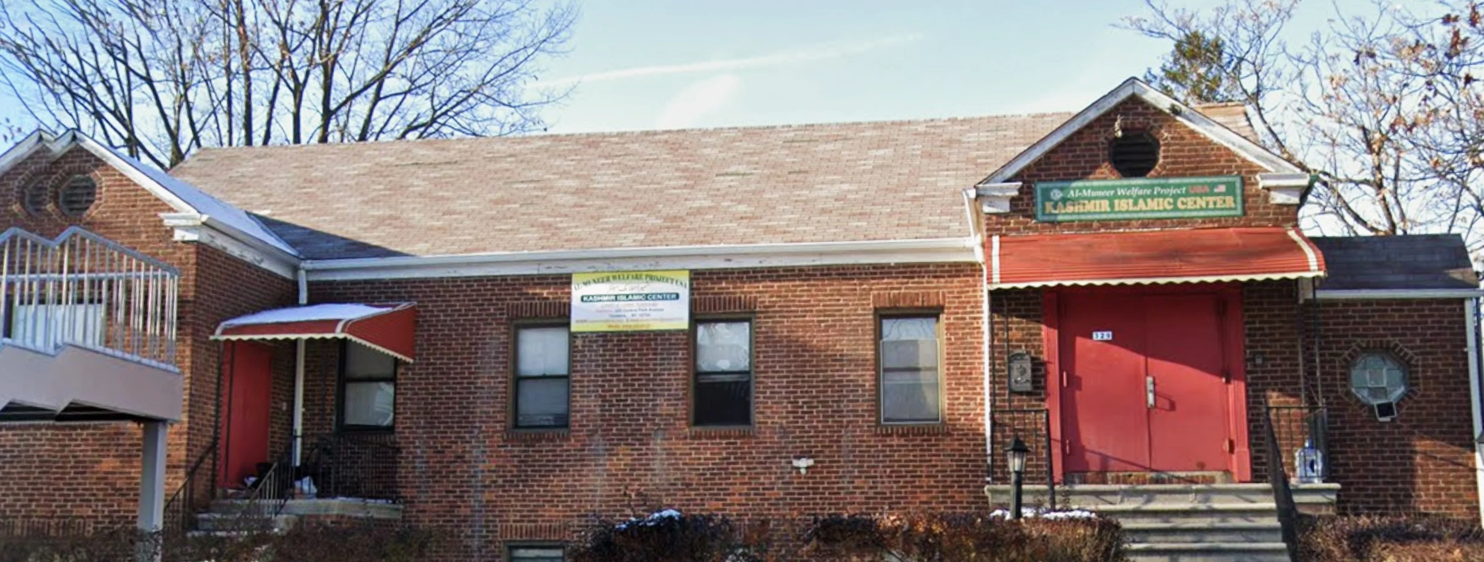 Exterior view of Kashmir Islamic Center Yonkers building